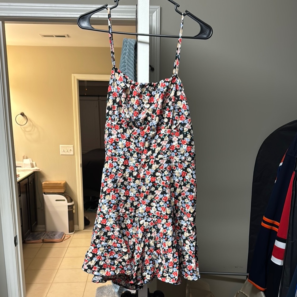 Floral Spaghetti Strap Romper